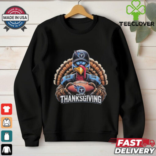 Official Happy Thanksgiving Tennessee Titans Football Turkey 2024 Shirt