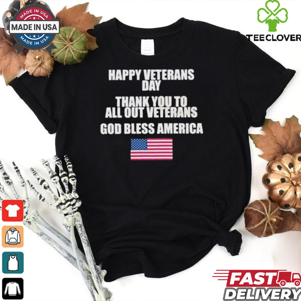 Official Happy Veterans Day Thanks All Out Veterans Godbless America Shirt Official Happy Veterans Day Thanks All Out Veterans Godbless America Shirt