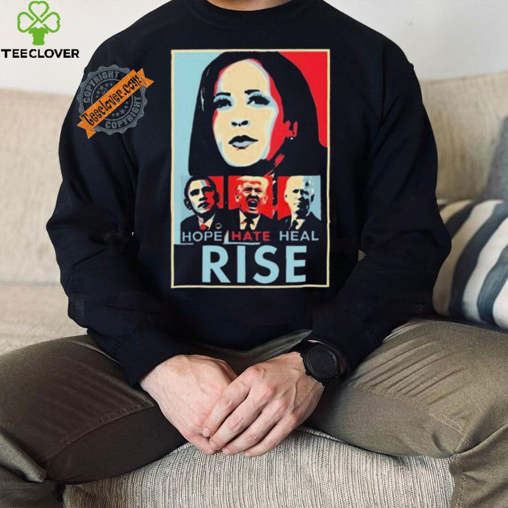 Official Harris Obama Trump Biden Hope Hate Heal Rise Shirt Official Harris Obama Trump Biden Hope Hate Heal Rise Shirt