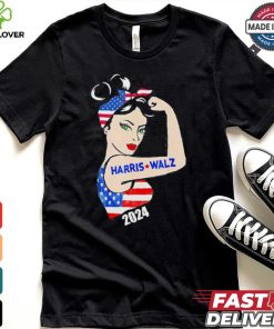 Official Harris Waltz 2024 Kamala Harris Tim Waltz Elections Are Knocking On The Door American Women Strong Arm T hoodie, sweater, longsleeve, shirt v-neck, t-shirt