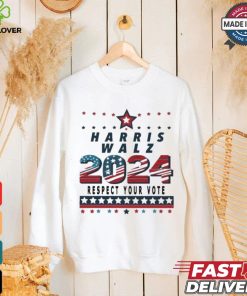 Official Harris Walz 2024 Respect Your Vote T shirt