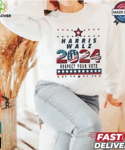 Official Harris Walz 2024 Respect Your Vote T shirt 2 Official Harris Walz 2024 Respect Your Vote T shirt