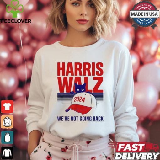 Official Harris walz we’re not going back cat lady 2024 T shirt