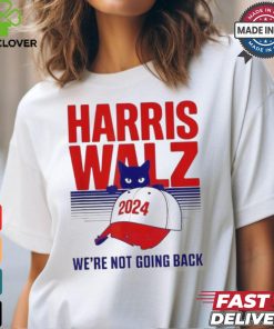 Official Harris walz we’re not going back cat lady 2024 T shirt