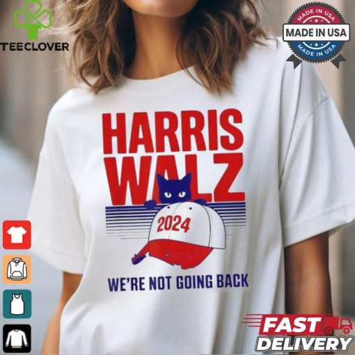 Official Harris walz we’re not going back cat lady 2024 T shirt