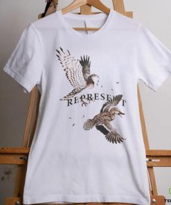 Official Harvey Nichols Store Represent Birds Of Prey Printed Tee Cream Harveynichols shirt