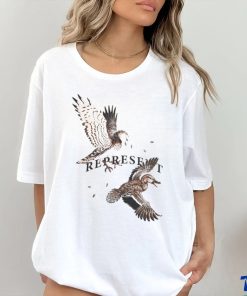 Official Harvey Nichols Store Represent Birds Of Prey Printed Tee Cream Harveynichols shirt