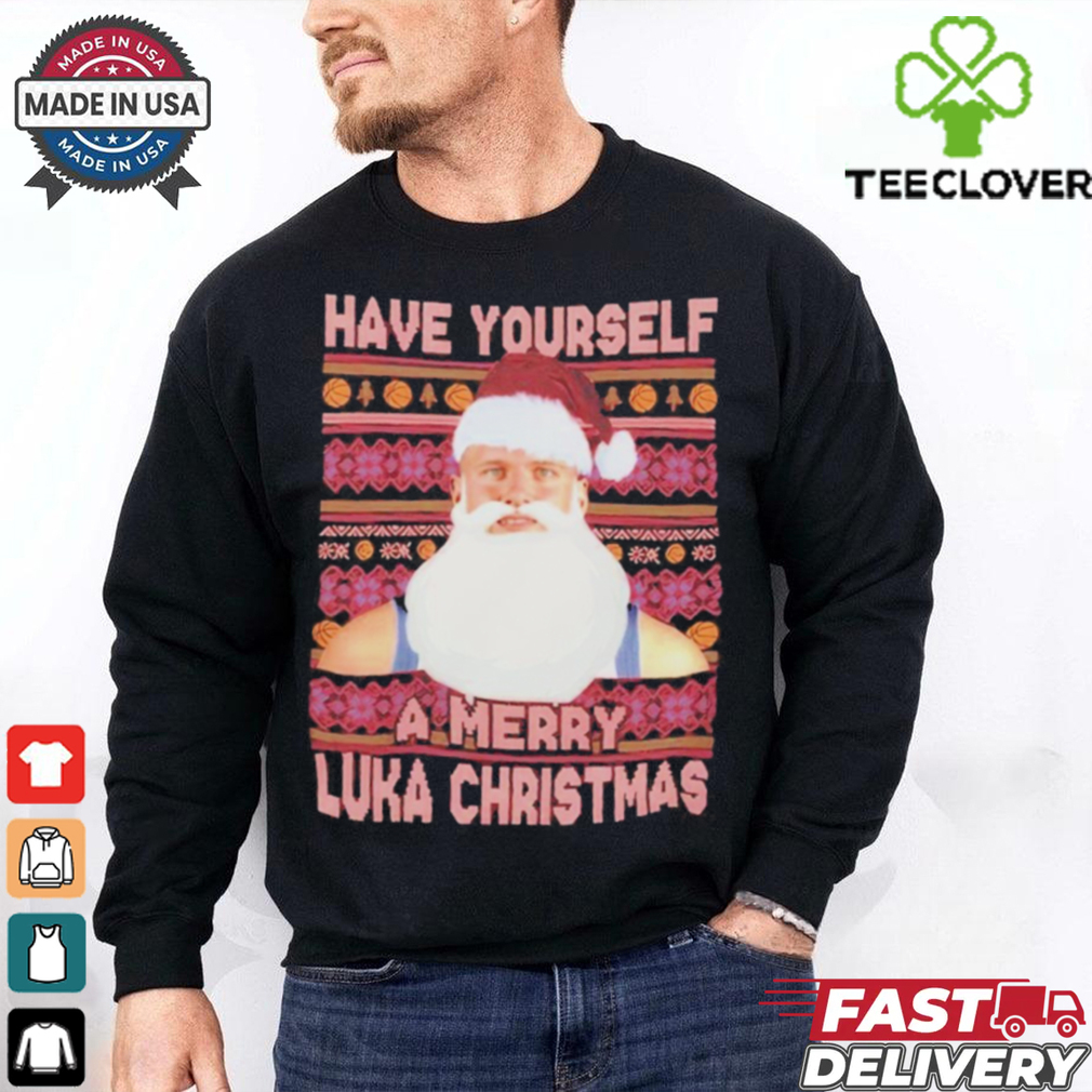 Official Have Yourself A Merry Luka Christmas T Shirt Official Have Yourself A Merry Luka Christmas T Shirt
