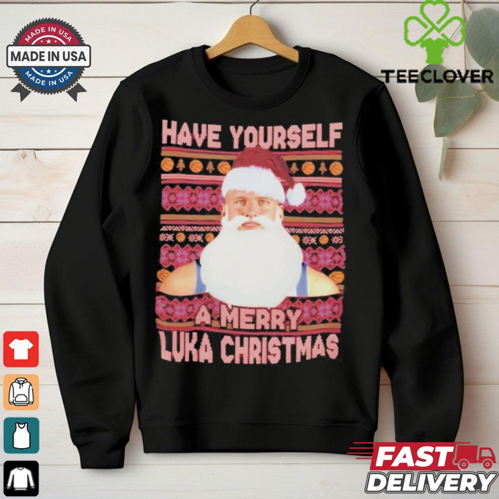 Official Have Yourself A Merry Luka Christmas T Shirt Official Have Yourself A Merry Luka Christmas T Shirt