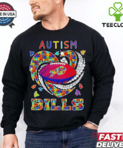 Official Heart Autism Buffalo Bills Football Colors shirt