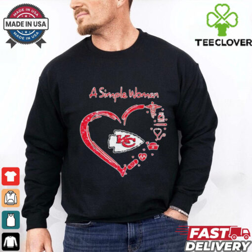 Official Heart a simple woman Kansas City Chiefs shirt