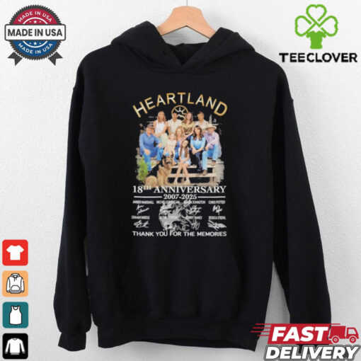 Official Heartland 18th Anniversary 2007 2025 Signature Thank You For The Memories shirt