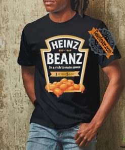 Official Heinz Beanz Est 1869 In A Rich Tomato Sauce 1 Of Your 5 A Day shirt