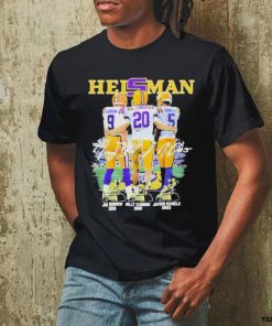 Official Heisman LSU Tigers Joe Burrow 2019 Billy Cannon 1969 Jayden Daniels 2023 T Shirt