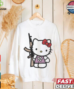 Official Hello Kitty With Gun AK 47 T Shirt