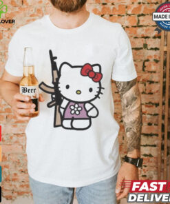 Official Hello Kitty With Gun AK 47 T Shirt 2 Official Hello Kitty With Gun AK 47 T Shirt