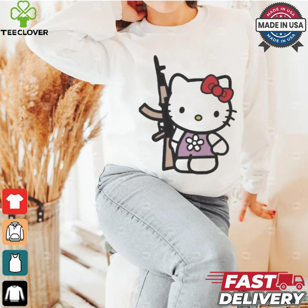 Official Hello Kitty With Gun AK 47 T Shirt Official Hello Kitty With Gun AK 47 T Shirt