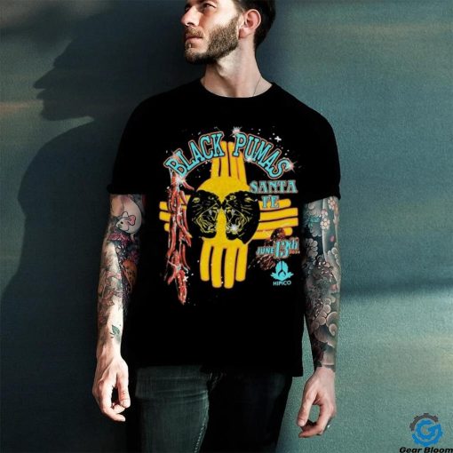 Official Hellomerch Black Pumas Santa Fe T Shirt