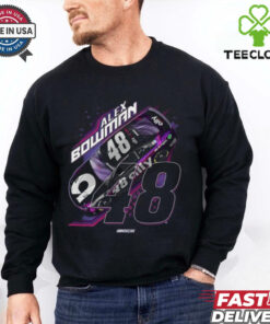 Official Hendrick Motorsports Team Collection Purple Alex Bowman Car 2025 Shirt