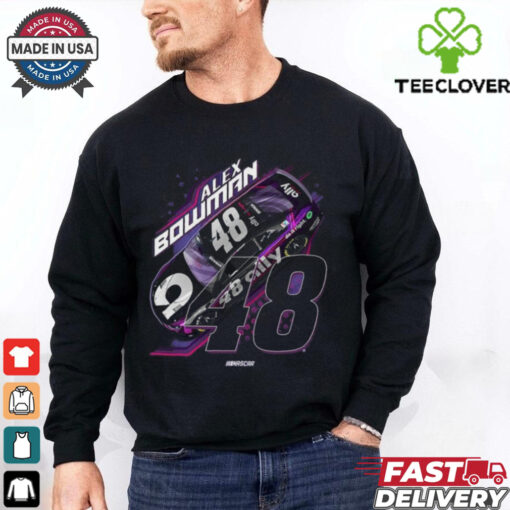 Official Hendrick Motorsports Team Collection Purple Alex Bowman Car 2025 Shirt