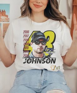 Official Hendrick Motorsports x Homefield Retro Inspired Jimmie Johnson 7 Time Champ T Shirt