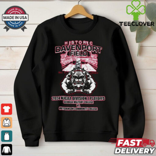Official Historic Davenport Field 2024 NJCAA Division I Playoffs Georgia Military College Vs Hutchinson Community College t shirt