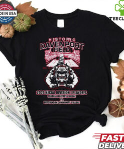Official Historic Davenport Field 2024 NJCAA Division I Playoffs Georgia Military College Vs Hutchinson Community College T-shirt sports event and college football design