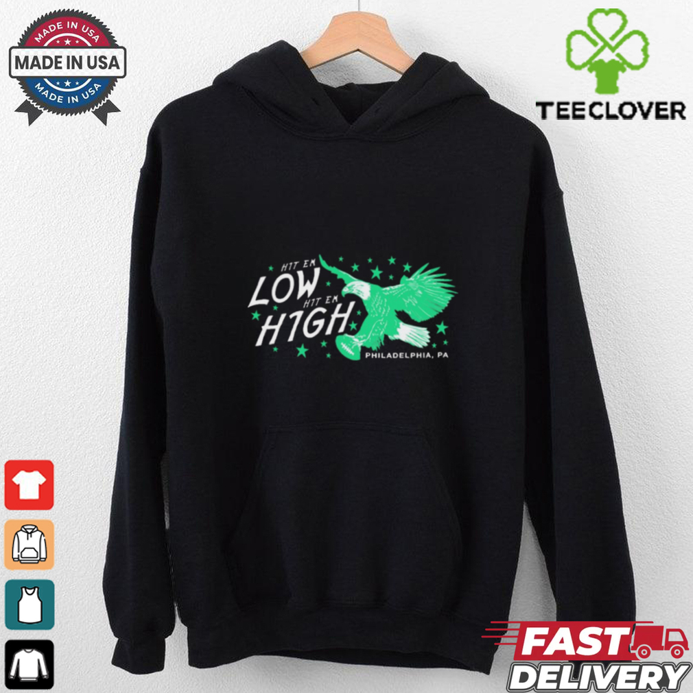 Official Hit ‘Em Low Hit ‘Em High Philadelphia Eagles vs Washington Commanders NFL Philadelphia PA t shirt Official Hit ‘Em Low Hit ‘Em High Philadelphia Eagles vs Washington Commanders NFL Philadelphia PA t shirt