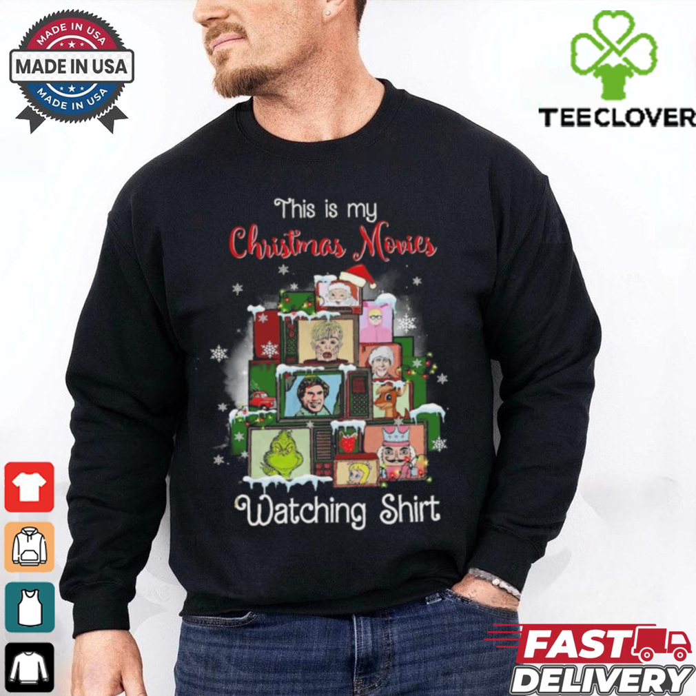 Official Home Alone Grinch Elf This Is My Christmas Movies Watching 2024 Shirt Official Home Alone Grinch Elf This Is My Christmas Movies Watching 2024 Shirt