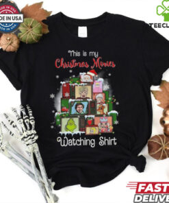 Official Home Alone Grinch Elf This Is My Christmas Movies Watching 2024 Shirt