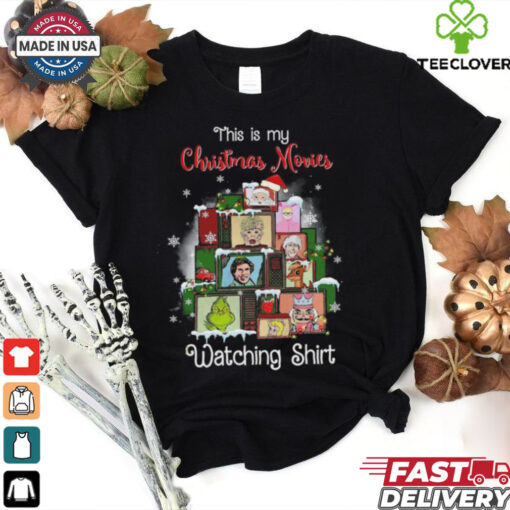 Official Home Alone Grinch Elf This Is My Christmas Movies Watching 2024 Shirt