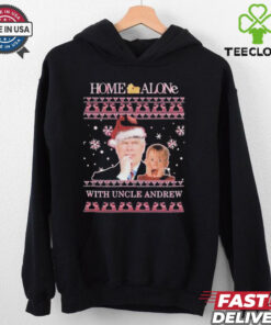 Official Home Alone With Uncle Andrew Ugly Christmas T Shirt