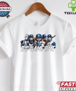 Official Horror Characters In La Dodgers Halloween Shirt