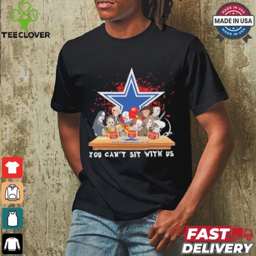 Official Horror Characters Movie Team You Can’t Sit With Us Dallas Cowboys Halloween Shirt