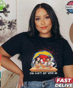 Official Horror Characters Movie Team You Can’t Sit With Us Los Angeles Chargers Halloween Shirt