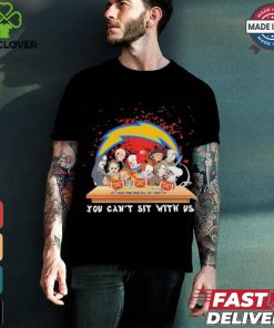Official Horror Characters Movie Team You Can’t Sit With Us Los Angeles Chargers Halloween Shirt