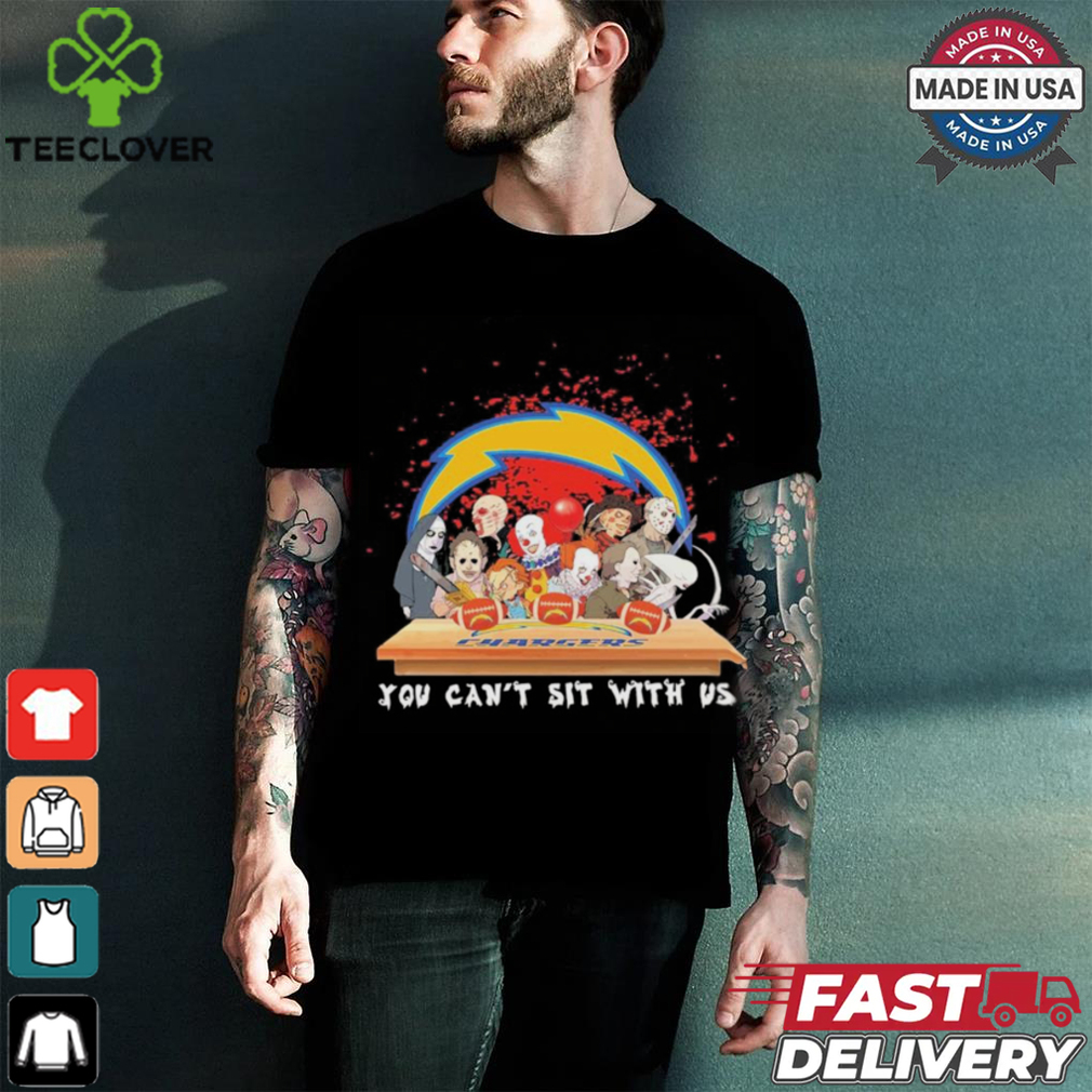 Official Horror Characters Movie Team You Can’t Sit With Us Los Angeles Chargers Halloween Shirt Official Horror Characters Movie Team You Can’t Sit With Us Los Angeles Chargers Halloween Shirt