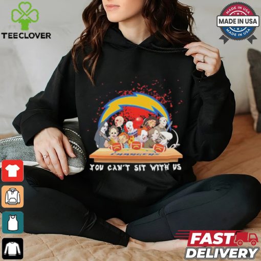 Official Horror Characters Movie Team You Can’t Sit With Us Los Angeles Chargers Halloween Shirt