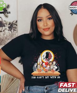 Official Horror Characters Movie Team You Can’t Sit With Us Washington Redskins Halloween Shirt