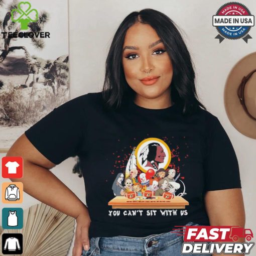 Official Horror Characters Movie Team You Can’t Sit With Us Washington Redskins Halloween Shirt