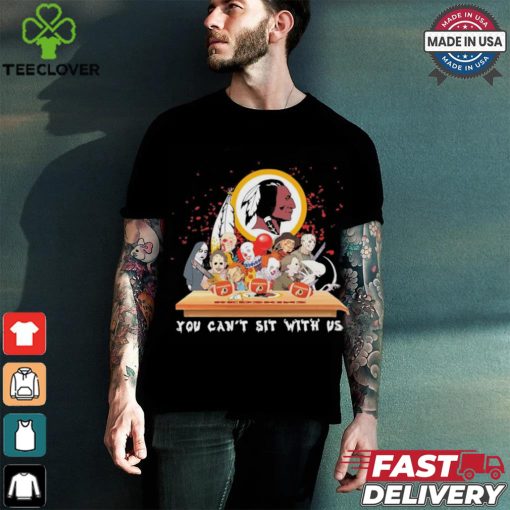 Official Horror Characters Movie Team You Can’t Sit With Us Washington Redskins Halloween Shirt