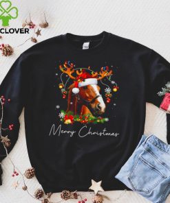 Official Horse Reindeer Merry Christmas Shirt hoodie, sweater