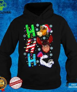 Official Horse Riding Ho Ho Ho Christmas Santa Xmas Horses T Shirt