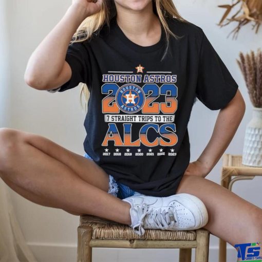 Official Houston Astros 2023 7 Straight trips to the Alcs Shirt