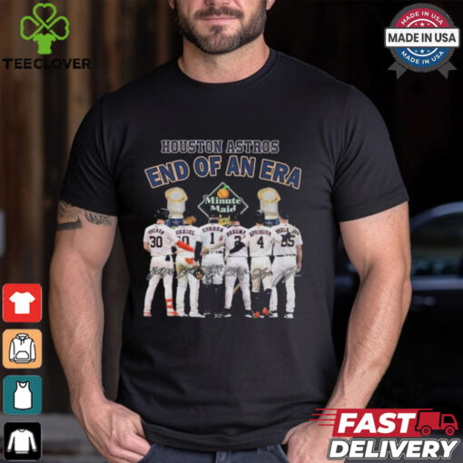 Official Houston Astros End Of An Era 2025 Minute Maid Signatures Shirt