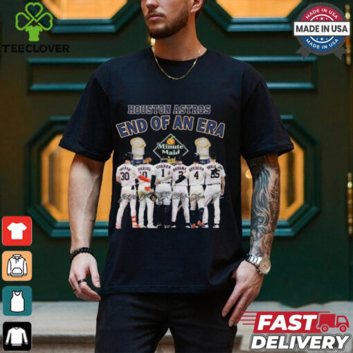 Official Houston Astros End Of An Era 2025 Minute Maid Signatures Shirt