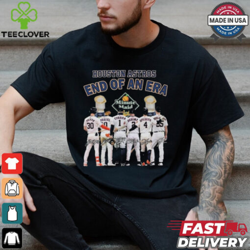 Official Houston Astros End Of An Era 2025 Minute Maid Signatures Shirt