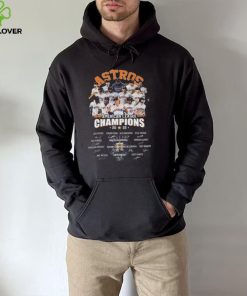 Official Houston Astros team football 2022 American League Champions signatures hoodie, sweater, longsleeve, shirt v-neck, t-shirt