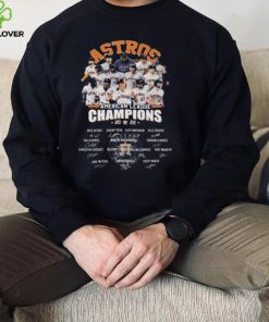 Official Houston Astros team football 2022 American League Champions signatures hoodie, sweater, longsleeve, shirt v-neck, t-shirt