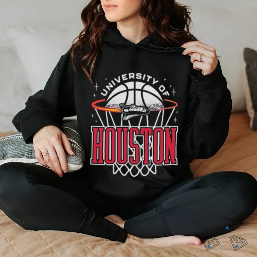 Official Houston Cougars Basketball Retro Rocket T shirt